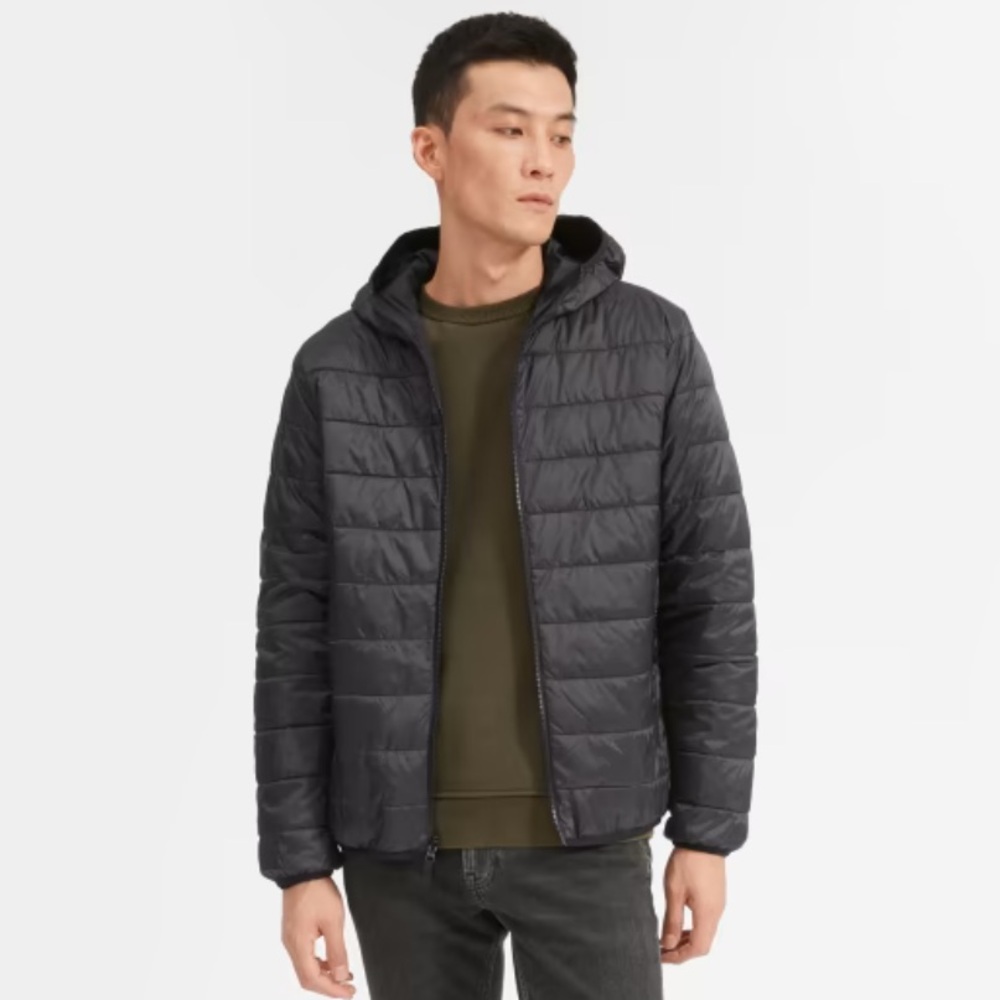 NWOT Everlane Lightweight Reversible Hooded Puffer - Men’s XXS / Women’s S